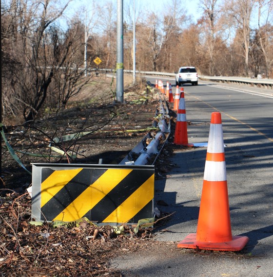 Missing Burned Guardrail_Phoenix ORegon