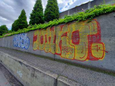 Graffiti on interstates