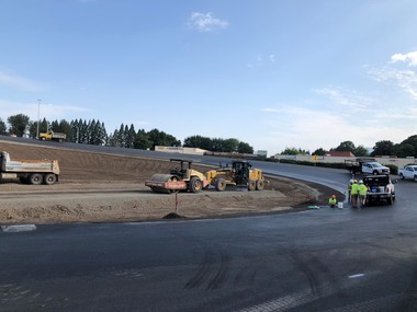 Work in progress on new ramp