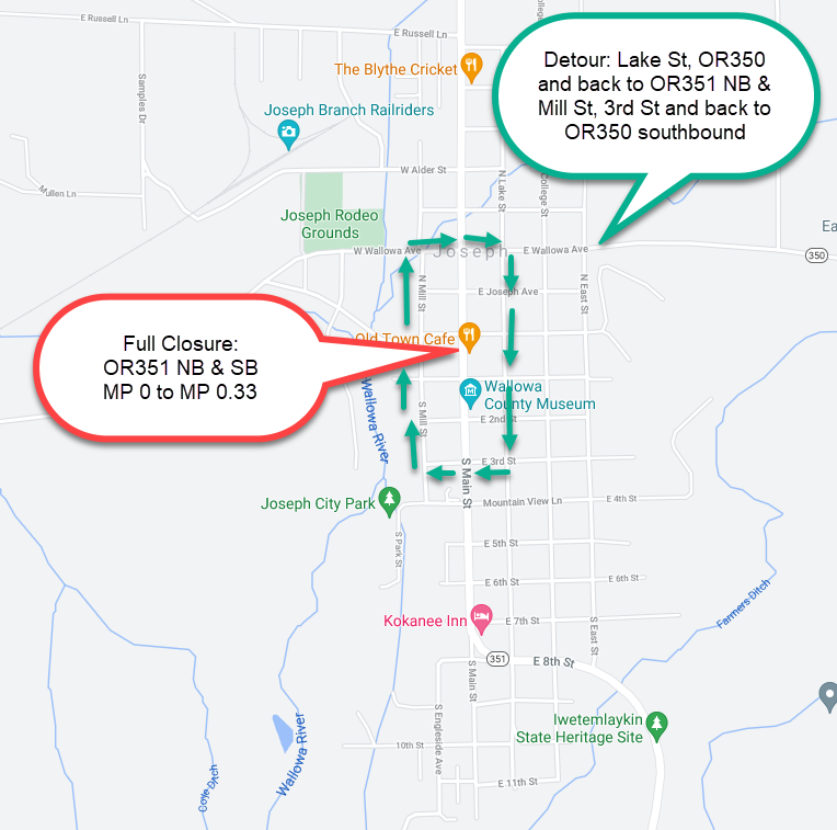 OR351 NB & SB MP 0.00 to 0.33 Full Closure
