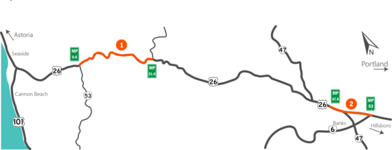 Paving Locations Map