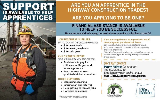 Apprentice Supportive Services Highway Construction