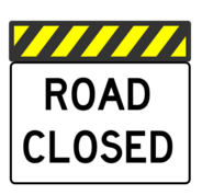 Road Closed Sign
