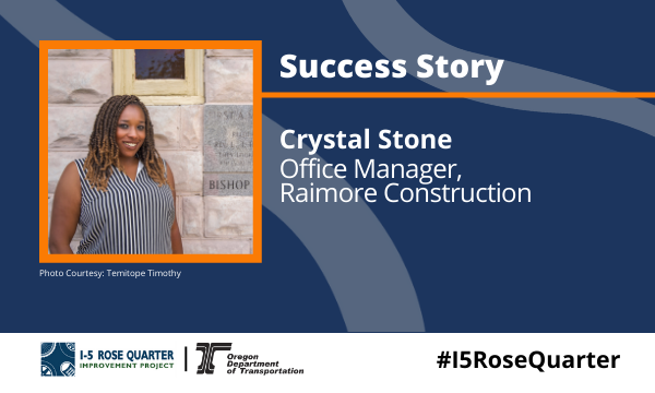 Success Story: Crystal Stone, Office Manager, Raimore Construction. Photo Courtesy: Temitope Timothy