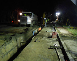 Nighttime Construction Work