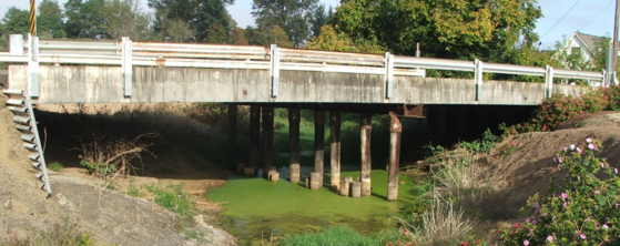 The Tennessee Road Bridge over Mill Creek in Linn County is eligible for IIJA funds. A portion of the IIJA funds goes to local agencies.