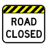 road closed sign