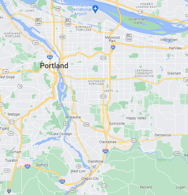 OR22 Event City of Portland Map for Maintenance Work