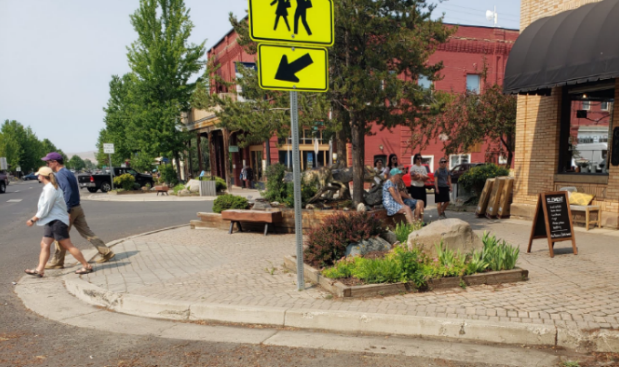 Corner in downtown Joseph.