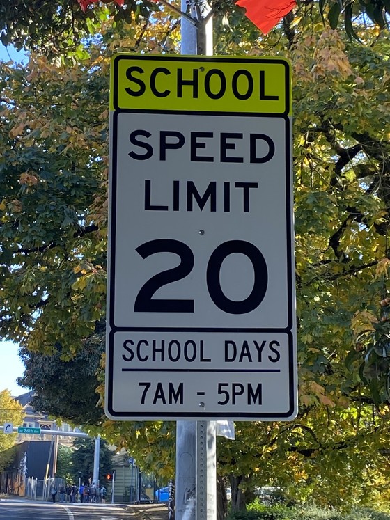 Powell Speed Zone Signs 