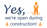 Businesses open during construction
