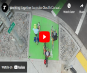YouTube video of new bike crossing in south Corvallis