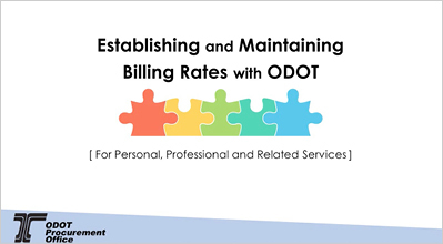 Consultant Training Courses - ODOT Billing Rates