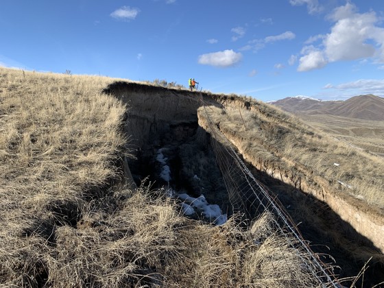 Slide above I-84 milepost 359.3 west of Ontario