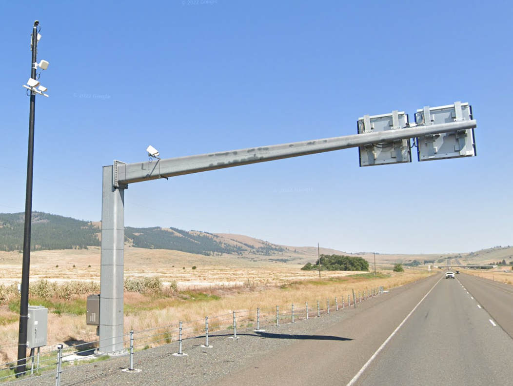 Additional Variable Speed Limit (VSL) signs and sensor poles, like these shown here, will be added to I-84.