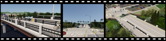 3D rendering of future bridge and improvements