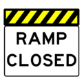 Ramp Closed Sign