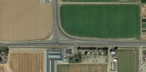 Aerial image of Cairo Junction southeast of Ontario, OR.