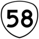 OR 58 highway sign