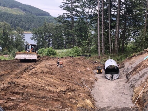 photo showing culvert 