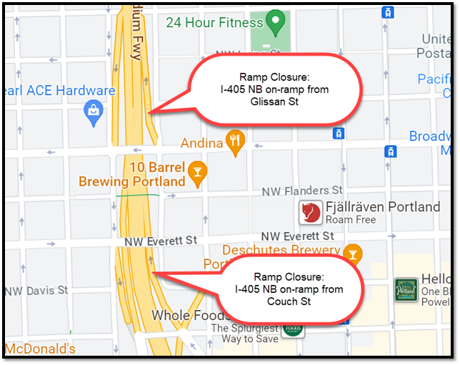 I-405 NB on-ramps_Closures 