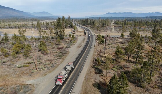 U.S. 199 south of Cave Junction near Rough and Ready Creek