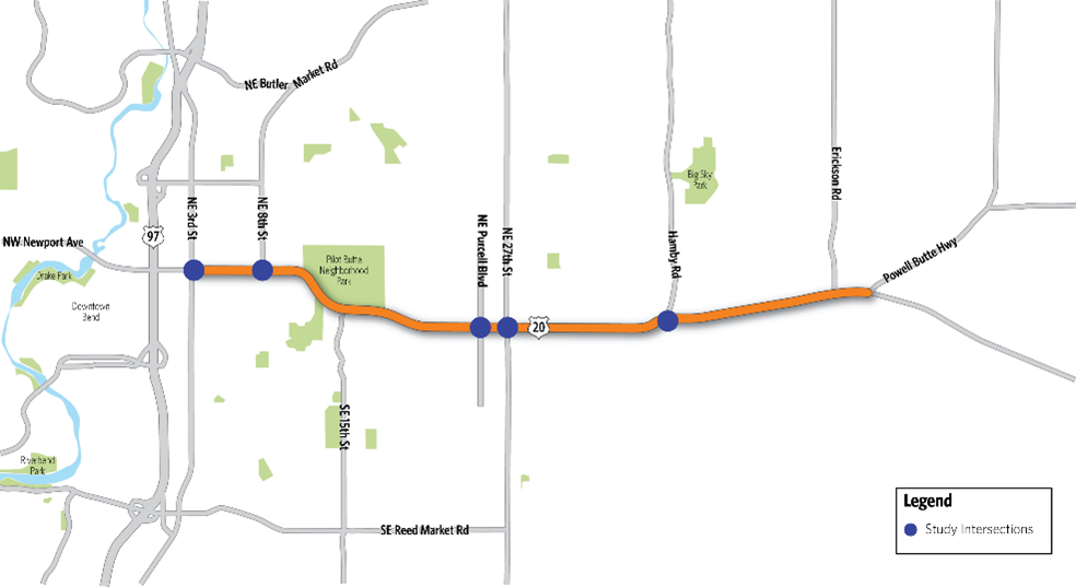 Live Now: U.S. 20 Bend Facility Plan (3rd Street to Powell Butte Highway)