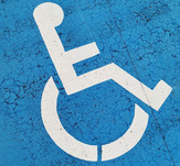 ADA Symbol in a parking spot