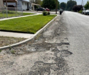 Park Avenue in Nyssa was damaged due to a drainage issue and is being repaired thanks to Small City Allotment funds.