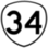 OR 34 highway sign
