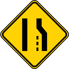 merge left sign