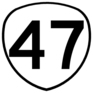 OR 47 highway sign