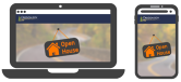 online open house laptop and smart phone icon
