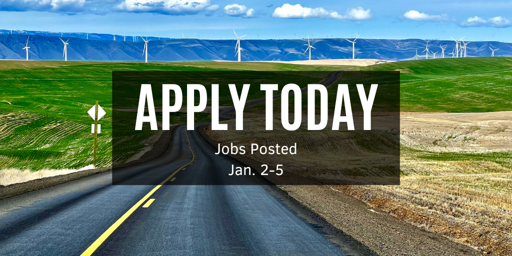 ODOT Jobs Bulletin New Jobs Posted 1/2 1/5