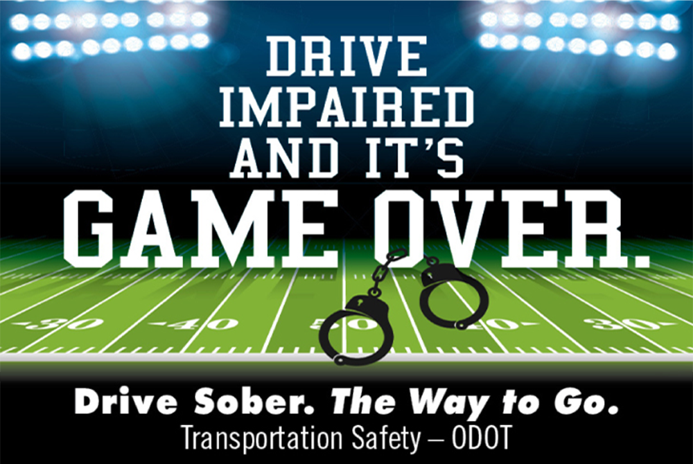 Drive impaired and it's game over. Drive Sober. The Way to Go.
