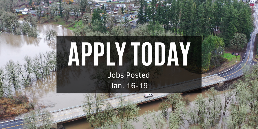 ODOT Jobs Bulletin New Jobs Posted 1/16 1/19