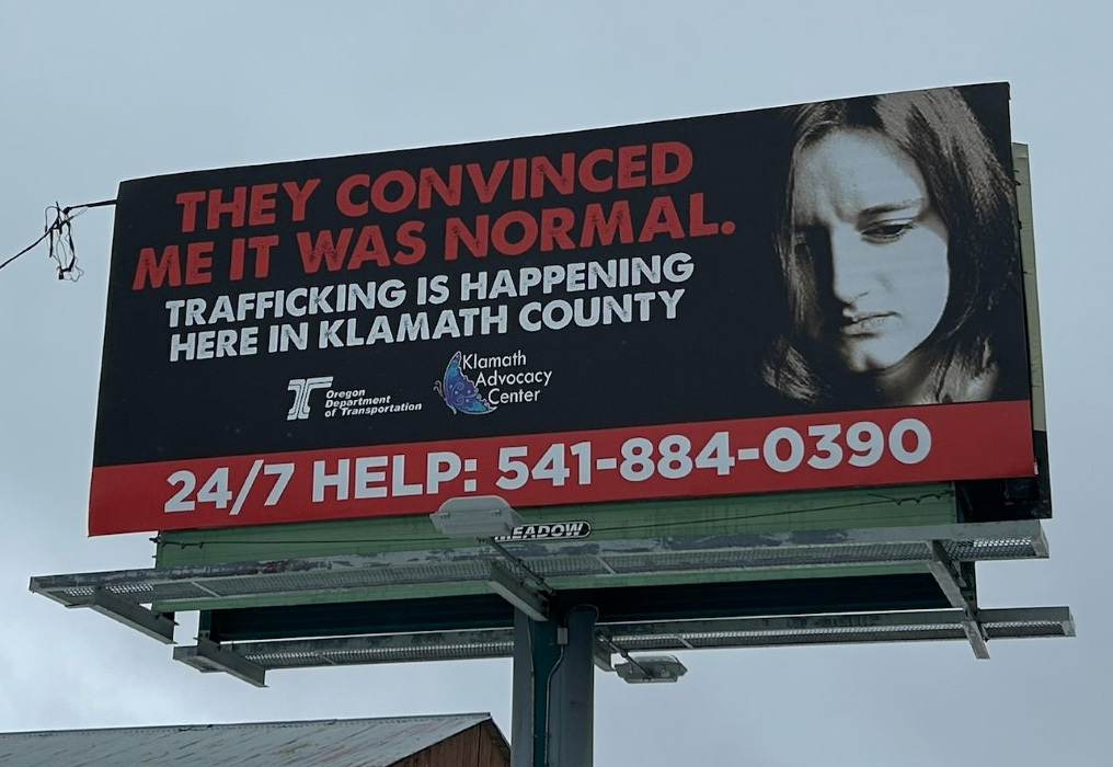 The second billboard along U.S. 97 in Chemult, OR.