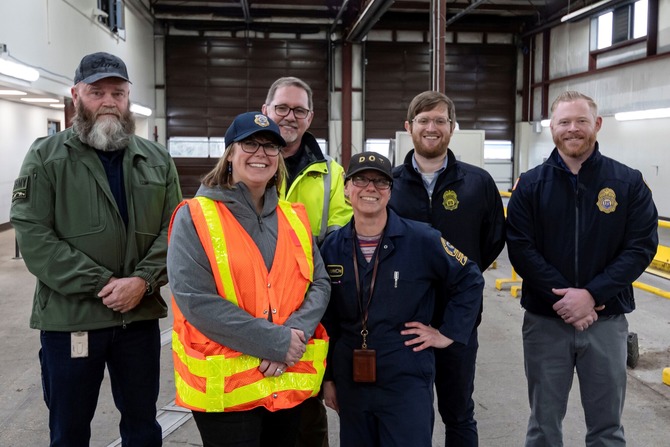 CCD and FMCSA staff at CVSA event, January 11, 2024