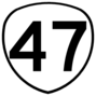 OR 47 highway sign