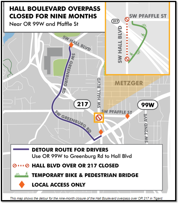 Hall Blvd Full Closure