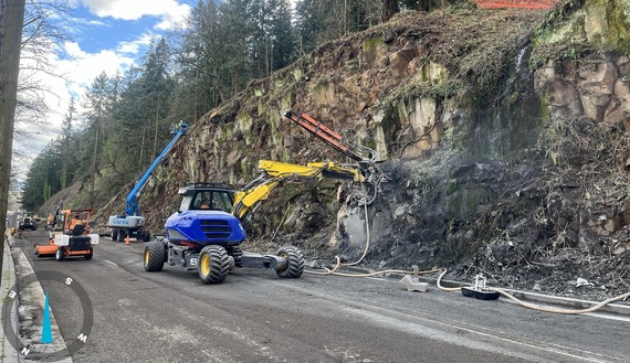 Rockfall Mitigation at NW Bridge Avenue
