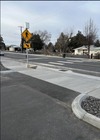 Shot of new safer sidewalk on OR 207