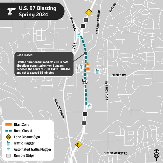 Blasting closure map