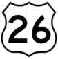 U.S. 26 highway sign