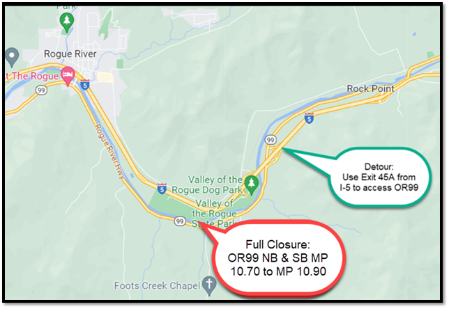 Birds Eye Creek Bridge Closure