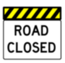 road closed sign