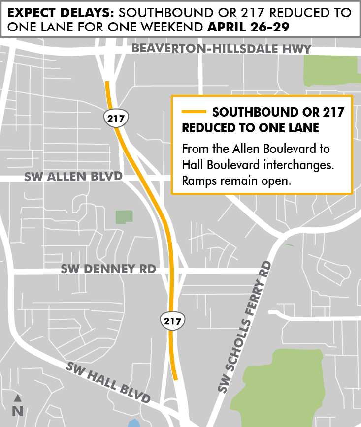217 Lane Closure