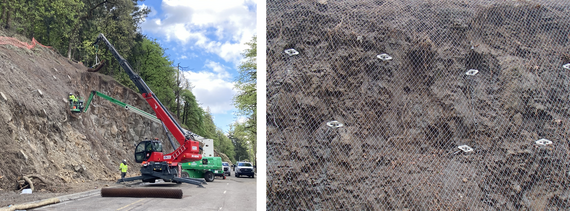 photo of mesh installation 