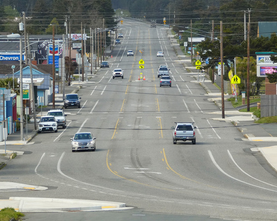 U.S. Highway 101 in Port Orford