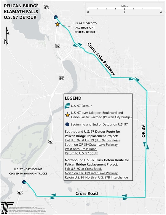 US 97 detour